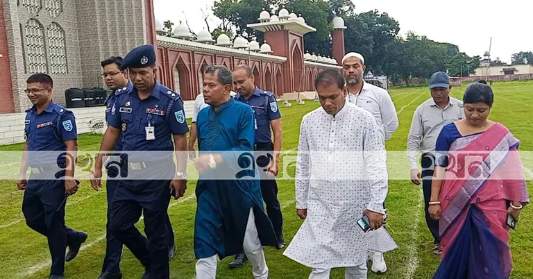 ঈদ জামাতকে ঘিরে নিরাপত্তা ব্যবস্থা পর্যবেক্ষণ